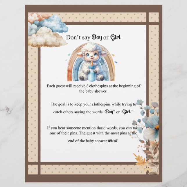My Little Lamb_  Don't Say Letterhead (Front)
