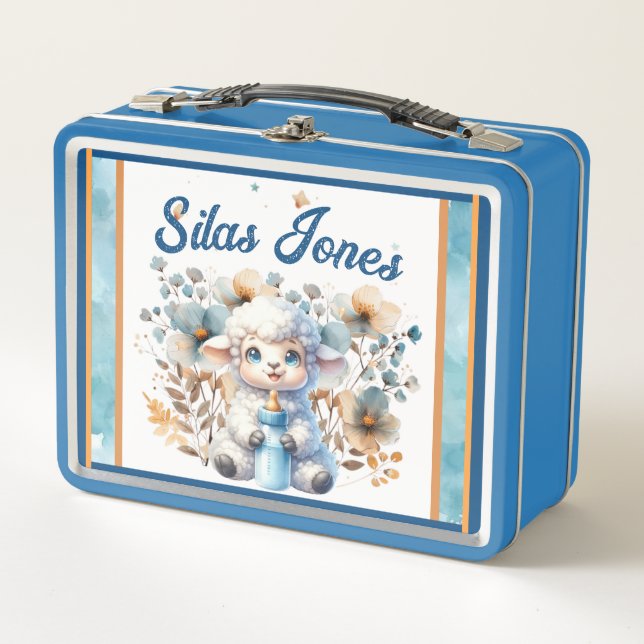 My Little Lamb Metal Lunch Box (Front)