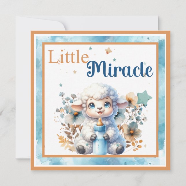 My Little Lamb Thank You Card (Front)