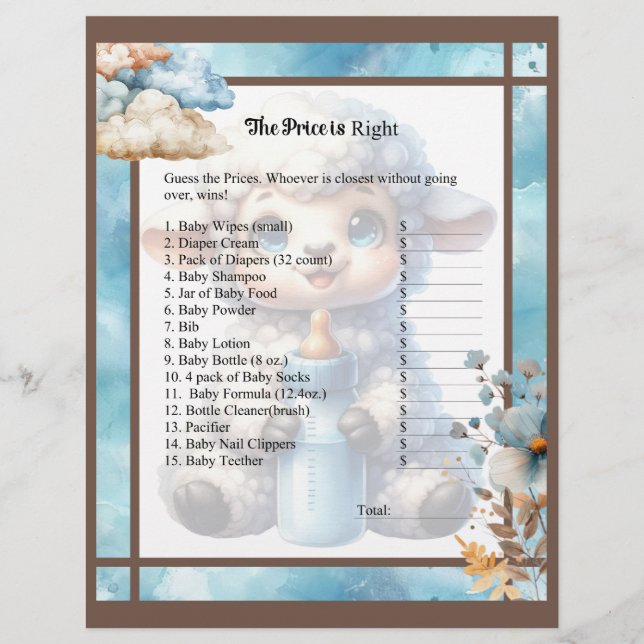 My Little Lamb_ The Price is Right Letterhead (Front)