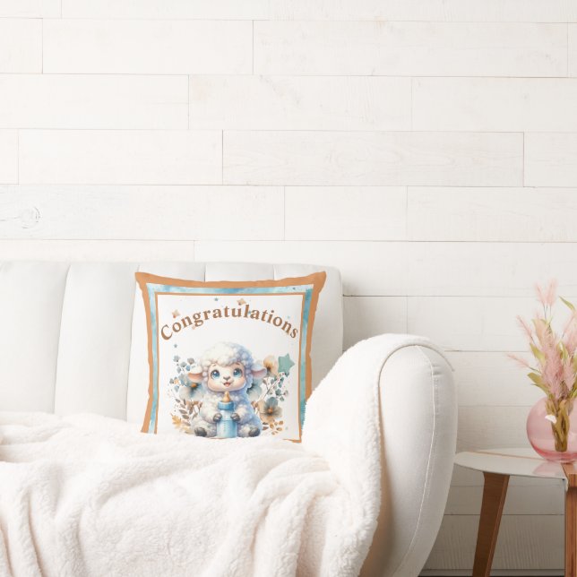 My Little Lamb Throw Pillow (Couch)