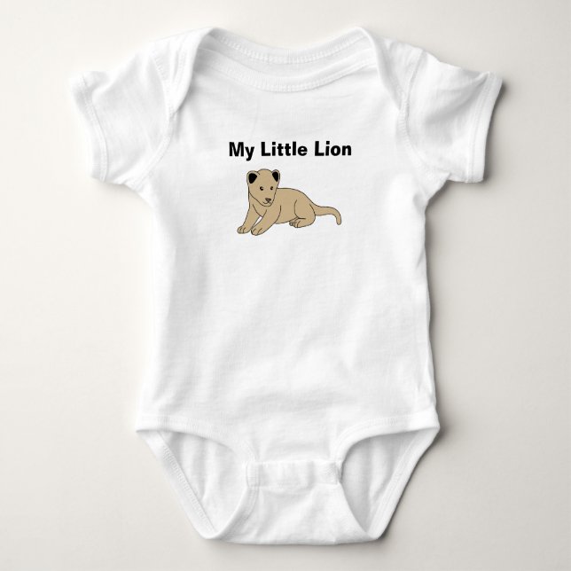 My Little Lion Baby Bodysuit (Front)