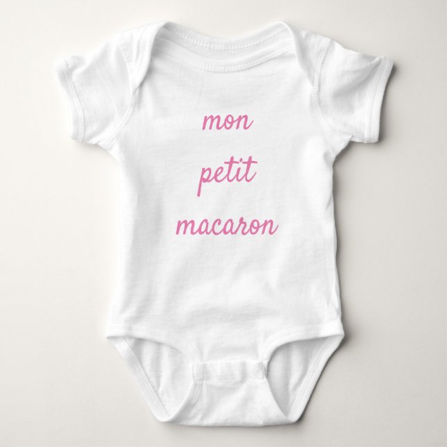 My Little Macaron French Baby Bodysuit (Front)