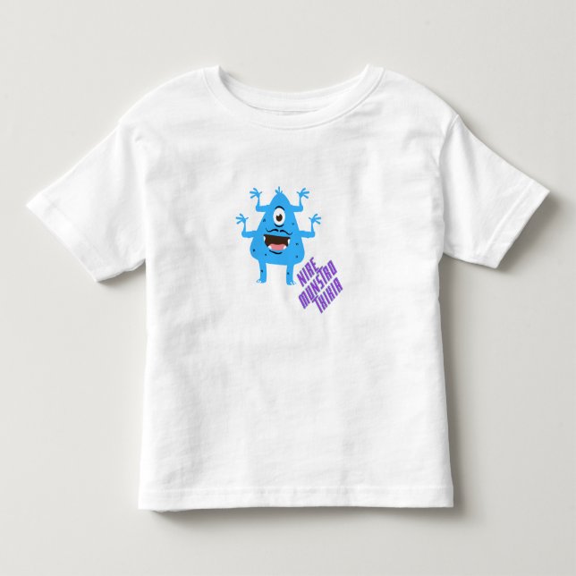 My little monster in Basque, nire munstro txikia Toddler T-shirt (Front)