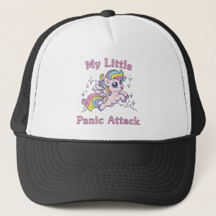 My little panic attack unicorn trucker hat