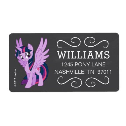 My Little Pony | Chalkboard Twilight Sparkle Label