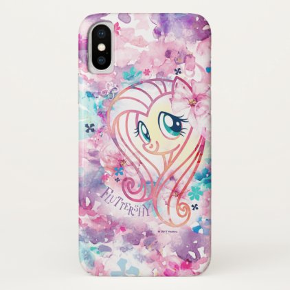 My Little Pony | Fluttershy Floral Watercolor iPhone X Case