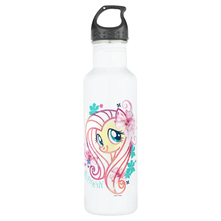 My Little Pony | Fluttershy Floral Watercolor Water Bottle |