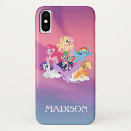 My Little Pony | Mane Six on Clouds iPhone X Case