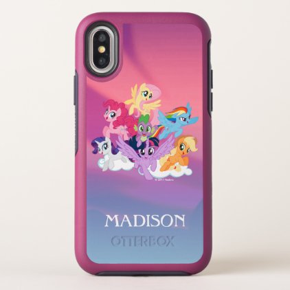 My Little Pony | Mane Six on Clouds OtterBox Symmetry iPhone X Case