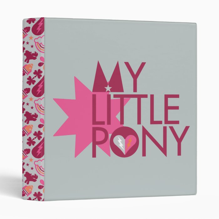 My Little Pony Pink Logo 3 Ring Binder