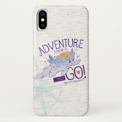 My Little Pony | Rainbow - Adventure Is Calling iPhone X Case