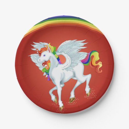 My Little Pony Rainbow Paper Plate