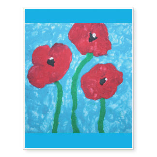 My Little Poppies Temporary Tattoos