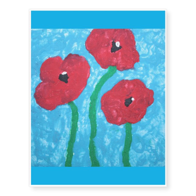 My Little Poppies Temporary Tattoos (Front)