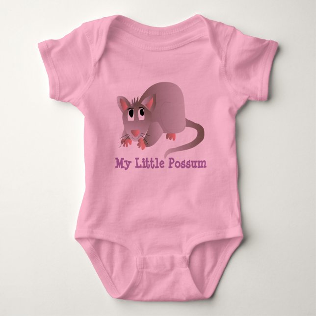 My Little Possum Baby Bodysuit (Front)