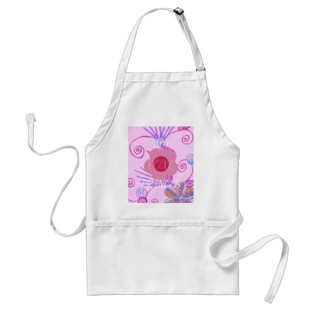 My Little Princess: Baby Pink Vector Inspirational Adult Apron (Front)