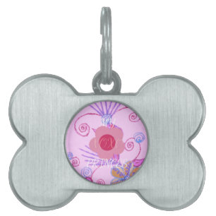 My Little Princess: Baby Pink Vector Inspirational Pet ID Tag