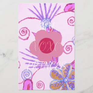 My Little Princess: Baby Pink Vector Inspirational Stationery