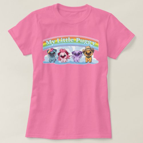 My Little Puggy MLP Cute Pug T-Shirt