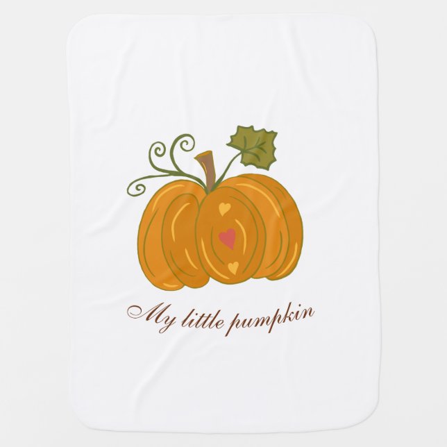 My little pumpkin baby blanket (Front)
