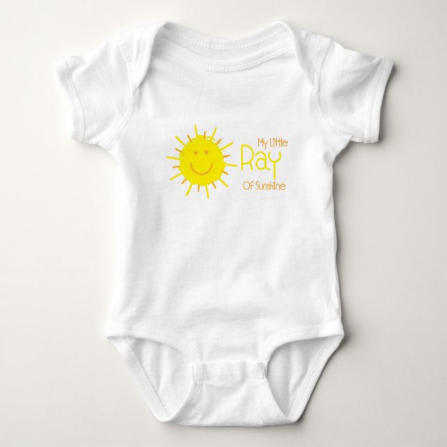 My Little Ray of Sunshine Infant t-shirt Baby Bodysuit (Front)