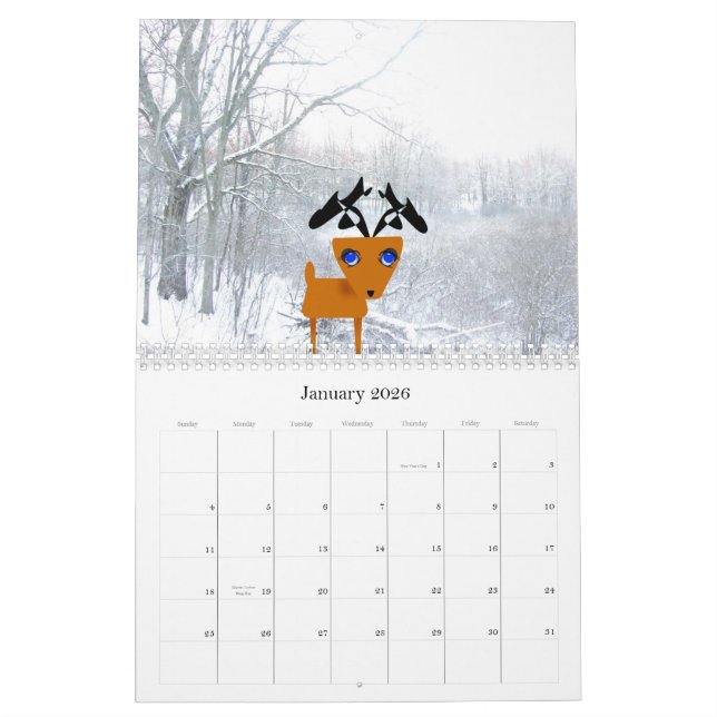 My Little Reindeer Calendar (Jan 2026)
