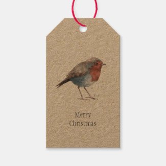 ‘My Little Robin’ Bird Christmas Gift Tags