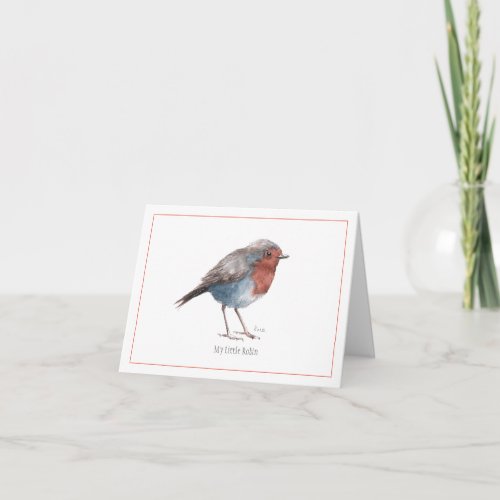 My Little Robin Greetings Card