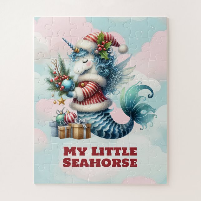 My Little Seahorse Children's Christmas Puzzle (Vertical)