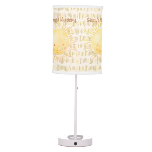 My Little Sunshine and Yellow Rays Table Lamp