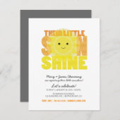 my little sunshine BABY SHOWER invitation (Front/Back)