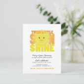 my little sunshine BABY SHOWER invitation (Standing Front)