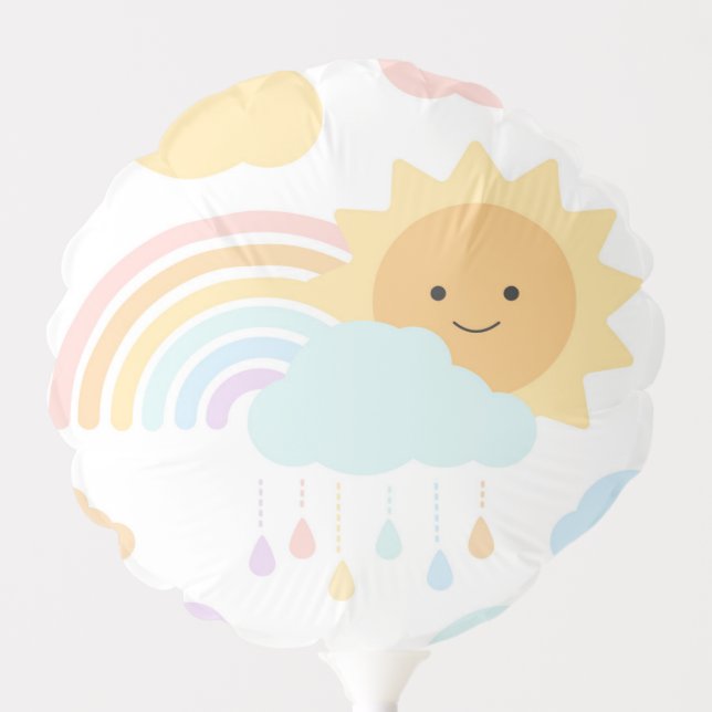 My Little Sunshine Rainbows & Clouds Balloon (Front)