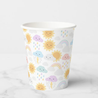 My Little Sunshine Rainbows & Clouds Party Cups