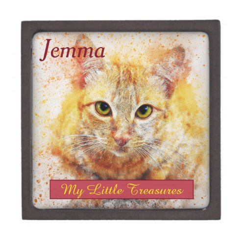 My Little Treasures Jewellery Cat Gift Box