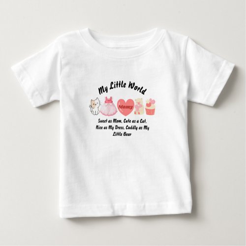 My little World pink Baby T_Shirt