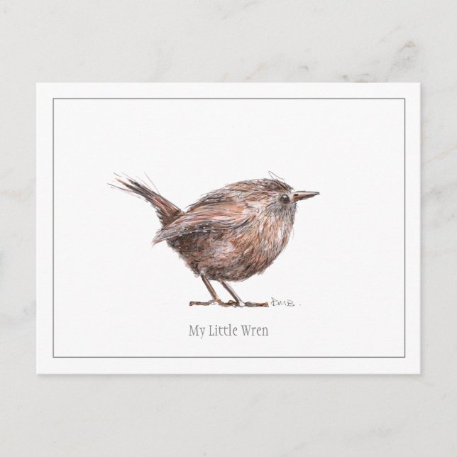 'My Little Wren' Postcard (Front)
