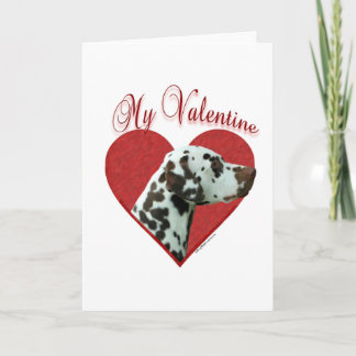 My Liver Dalmatian Valentine Holiday Card