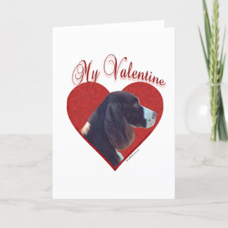 My Liver English Springer Spaniel Valentine Holiday Card