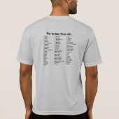 My Local Riding Area - State Checkoff List T-Shirt (Back)