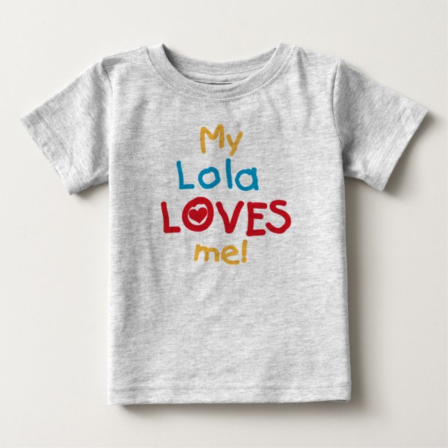 My Lola Loves Me T-shirts and Gifts (Front)