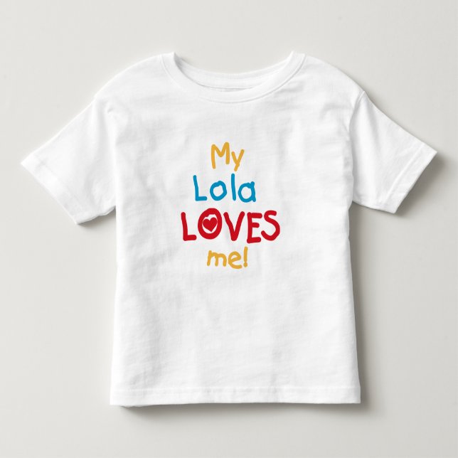 My Lola Loves Me T-shirts and Gifts (Front)