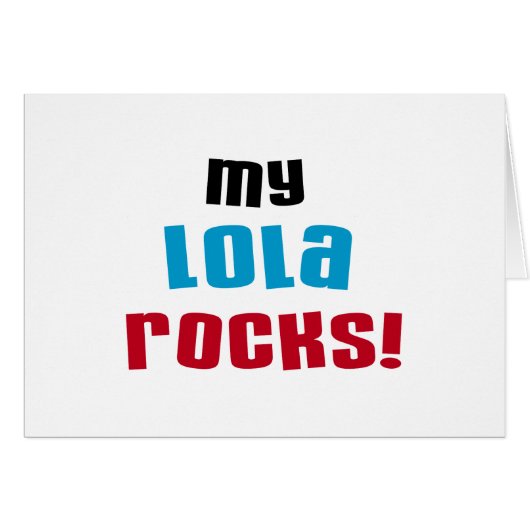 My Lola Rocks T-shirts and Gifts (Front Horizontal)