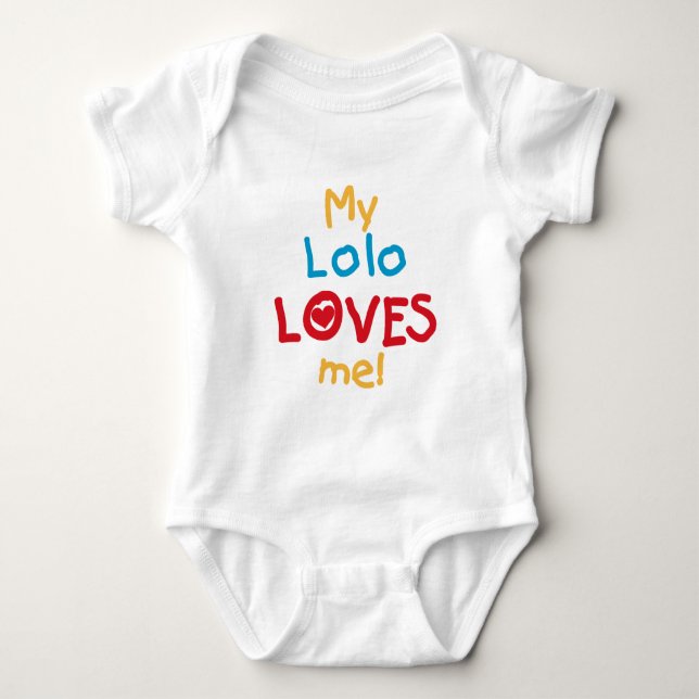 My Lolo Loves Me T-shirts and Gifts (Front)