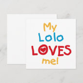 My Lolo Loves Me T-shirts and Gifts (Front/Back)