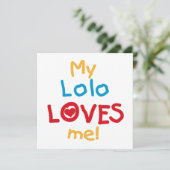 My Lolo Loves Me T-shirts and Gifts (Standing Front)