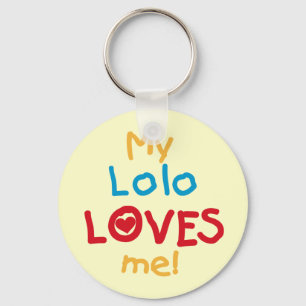 My Lolo Loves Me T-shirts and Gifts Keychain