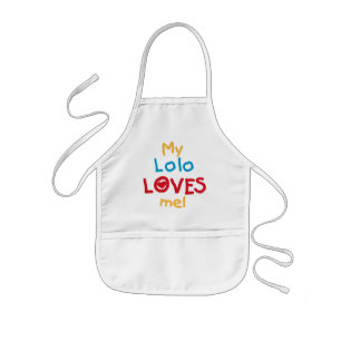 My Lolo Loves Me T-shirts and Gifts Kids' Apron