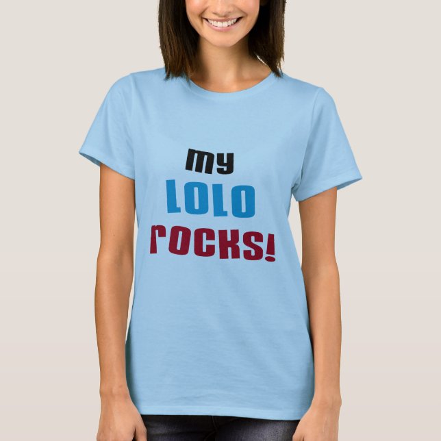 My Lolo Rocks T-shirts and Gifts (Front)